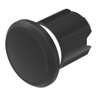 EAO Accessory, Blind Plug for Panel, 22.5mm, Black Plastic, Flush, IP66, 67, 69K