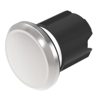 EAO Accessory, Blind Plug for Panel, 22.5mm, Sandgrey Metal, Silver, Flush, IP66, 67, 69K