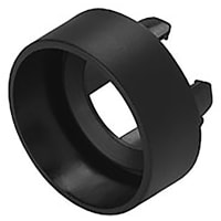 EAO Accessory, Front Bezel, Round, 24mm Diamter, Plastic, Flush, Black