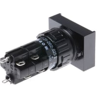 EAO Pushbutton Actuator, Raised, 18x24mm, 2NC+2NO, MAINTAINED, Illuminative, 5A, 250V, Sldr