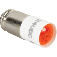 EAO LED, 6 Chips, T-1 3/4, Red, Protective Diode, 12.5mA, 24VDC