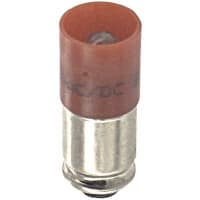 EAO Lamp, Single Chip LED;T-1-3/4;Red;24VAC/VDC;7/14mA