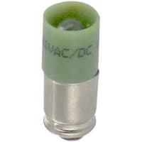 EAO Lamp, Single Chip LED;T-1-3/4;Green;24VAC/VDC;7/14mA