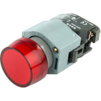 EAO IND, ROUND WITH RED LENS