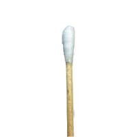 EasyBraid Co. Swab - 6 wood shaft, Cotton Tip 3/16 Diameter x 5/8 Length