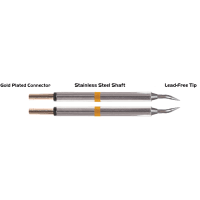 EasyBraid Co. Tweezer Cartridge Pair - Bent 30 Sharp 0.4mm (0.016") 700 degree for EB-9000S