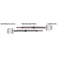 EasyBraid Co. Tweezer Cartridge Pair - Blade Tip 10.41mm (0.41") Long 600 degree for EB-9000S