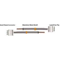 EasyBraid Co. Tweezer Cartridge Pair - Blade Tip 10.41mm (0.41") Long 700 degree for EB-9000S