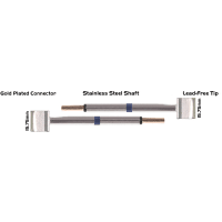 EasyBraid Co. Tweezer Cartridge Pair - Blade Tip 15.75mm (0.62") Long 600 degree for EB-9000S