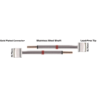 EasyBraid Co. Tweezer Cartridge Pair - Blade Tip 15.75mm (0.62") Long 800 degree for EB-9000S