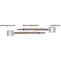 EasyBraid Co. Tweezer Cartridge Pair - Blade Tip 15.75mm (0.62") Long 700 degree for EB-9000S