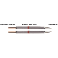 EasyBraid Co. Tweezer Cartridge Pair Long Reach Chisel 1.78mm (0.07") 800 degree for EB-9000S