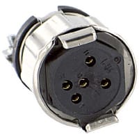 Eaton - CDM Electronics Conn Electrical Miniature Pnl Plug Socket Cont 5 Cond 5 Poles Solder Cup 500V