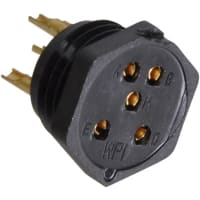 Eaton - CDM Electronics Conn Electrical Miniature Pnl Receptacle Socket Cont 9 Cond 9 Poles Solder Cup