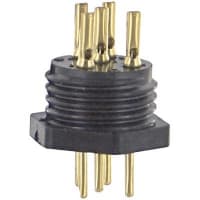 Eaton - CDM Electronics connector mini hex basic male solder cup termination 5 pin contact, 126 Series