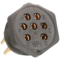 Eaton - CDM Electronics Connector 4 5 7 and 9 Molded Backshell Stamped Gold-Plated 500 VAC, 126 Series