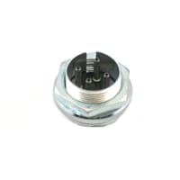 Eaton - CDM Electronics Conn, AV, XLR, Receptacle, 4 Cont, Pnl Mnt, Uninsulated, 91 Series, Black, Brass, 5A, 600V