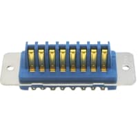 Eaton - CDM Electronics Conn, Rect, Industrial, Panel Plug, 8 Cont, 26 Series, 16 AWG, Blue, 5A, 2.475 In.