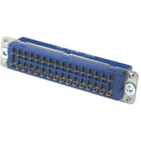 Eaton - CDM Electronics Conn, Rect, Industrial, Receptacle, 32 Cont, 26 Series, 16 AWG, Blue, 5A, 3.975 In.