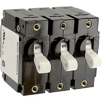 Eaton / Circuit Breakers Circuit Breaker Hydraulic Magnetic Toggle 30A 3 Pole 250 VAC J Series