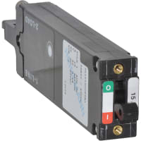 Eaton / Circuit Breakers Circuit Breaker Hyd/Mag Hndl Cur-Rtg 15A Panel 1 Pole Vol-Rtg 240/80VAC/VDC