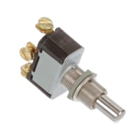 Eaton / Switches Pushbutton Switch, SPDT-NO/NC, .531" Metal Bakelite Button, 3/4A, 125VAC/DC, Screw