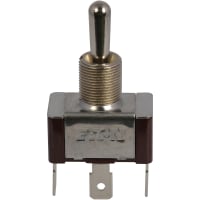 Eaton / Switches Toggle Switch, 1PDT.ON-OFF-ON, Metal Bat Actuator, 20A, 125VAC, 10A, 277VAC, .250" QC