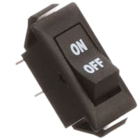 Eaton / Switches Rocker Switch, SPST, ON-NONE-OFF, Non-Illum., Black Actuator W/Legend, 15A, 125VAC, QC