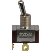 Eaton / Switches Toggle Switch, 1PST, ON-NONE-OFF, Metal Bat Actuator, 20A, 125VAC, 10A, 277VAC, Screw