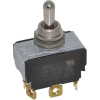 Eaton / Switches Toggle Switch, DPDT, ON-OFF-ON, General Purpose, 15A, 125VAC, 10A, 250VAC, Screw Term.