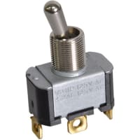 Eaton / Switches Toggle Switch, SPDT, ON-OFF-ON, General Purpose, 15A, 125VAC, 10A, 250VAC, Screw Term.