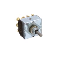 Eaton / Switches Toggle Switch, Hesitation, 4PDT, ON-OFF-ON, 15A, 125VAC, 10A, 250VAC, Screw Terminal