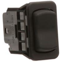 Eaton / Switches Rocker Switch, DP, (ON)-OFF-(ON), Non-Illuminated, No Lens Black Actuator, No Legends