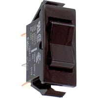 Eaton / Switches Rocker Switch, SPDT, ON-OFF-ON, Non-Illum, Black Blank Actuator, 16A, 125VAC, QC