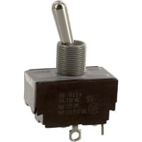 Eaton / Switches Toggle Switch, DPST, ON-NONE-OFF, General Purpose, 20A, 125VAC, 10A, 250VAC, Solder Term