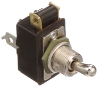 Eaton / Switches Toggle Switch, DPST, ON-NONE-OFF, .500" Actuator, 6A, 125VAC/DC, 3A, 250VDC, Screw Term.