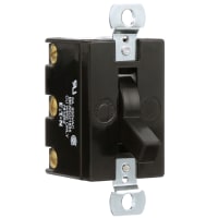 Eaton / Switches Toggle Switch, Flush, DPDT, ON-OFF-ON, Square Lever, 20A, 125VAC, 10A, 250VAC, Screw