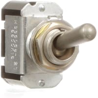 Eaton / Switches Toggle Switch, SPDT, ON-OFF-ON, Military, Sealed Lever, 10A, 115VAC, 25A, 28VDC, Screw