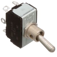 Eaton / Switches Toggle Switch, DPDT, ON-NONE-ON, Military, Unsealed, 25A, 125VAC, 30A, 30VDC, Solder Term