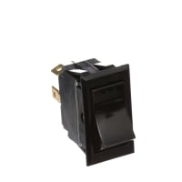 Eaton / Switches Rockette Switch, Sealed, DPST, ON-NONE-OFF, Black Concave Rocker, 15A, 125VAC, .250"QC