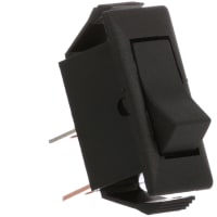 Eaton / Switches Rocker Switch, SPST, (ON)-NONE-OFF, Non-Illum., Black Blank Actuator, 15A, 125VAC, QC