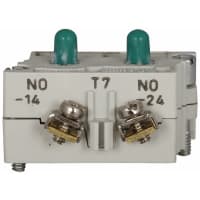 Eaton / Switches Pushbutton Switch, SPST-NO, .531" Metal Button, 6A, 125VAC, 3A, 250VAC, .250" QC Term.