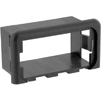 Eaton / Switches Accessory, Rocker Switch End Bezel, Panel, 0.867 in. L x 2.28 in. H, Plastic, Black