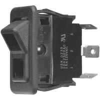 Eaton / Switches Rocker Switch, SPDT, ON-NONE-ON, 14VDC LED, No Lens's In Actuator, 15A, 125VAC, QC