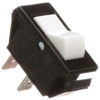 Eaton / Switches Rocker Switch, SPST, ON-NONE-OFF, Non-Illum, White Blank Actuator, 16A, 125VAC, .250 QC