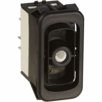 Eaton / Switches Rocker Switch Base, Rocker and Paddle Frame, DP, ON-NONE-ON, Standard Contacts