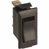 Eaton / Switches Rocker Switch, DPST, ON-NONE-OFF, Non-Illum., Black Actuator W/Legend, 15A, 125VAC, QC