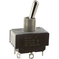 Eaton / Switches Toggle Switch, DPDT, ON-OFF-ON, General Purpose, 20A, 125VAC, 10A, 250VAC, Solder Term