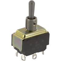 Eaton / Switches Toggle Switch, DPDT, (ON)-OFF-(ON), Military, Unsealed, 15A, 125VAC, 20A, 30VDC, Solder