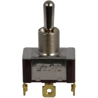 Eaton / Switches Toggle Switch, 1PDT.ON-OFF-ON, Metal Bat Actuator, 20A, 125VAC, 10A, 277VAC, Screw